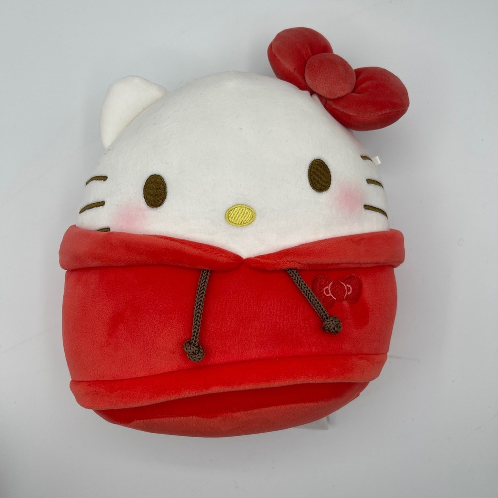 Squishmallows Hello Kitty Red Hoodie Plush 8 inch Sanrio Soft Toy 2023 SIL-35026